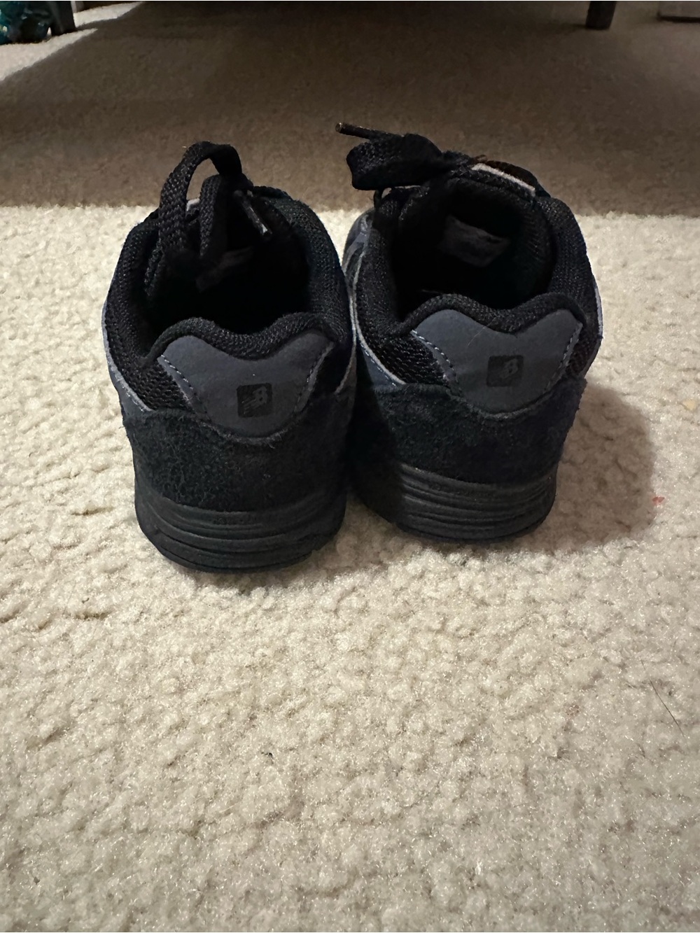 New Balance Kids Black and Dark Gray Sneakers - Picture 3 of 8